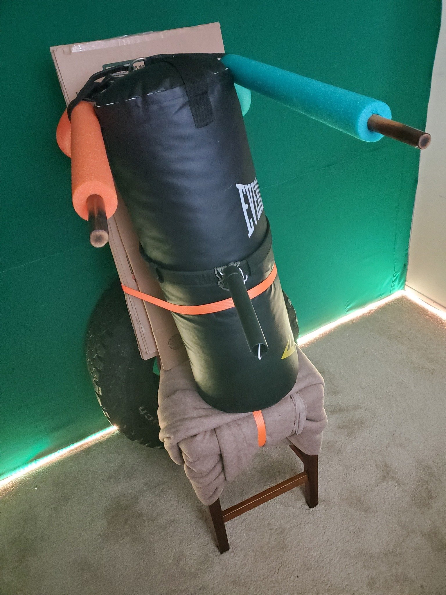 Tripp Kune Do Improvised Fighting Dummy Setup