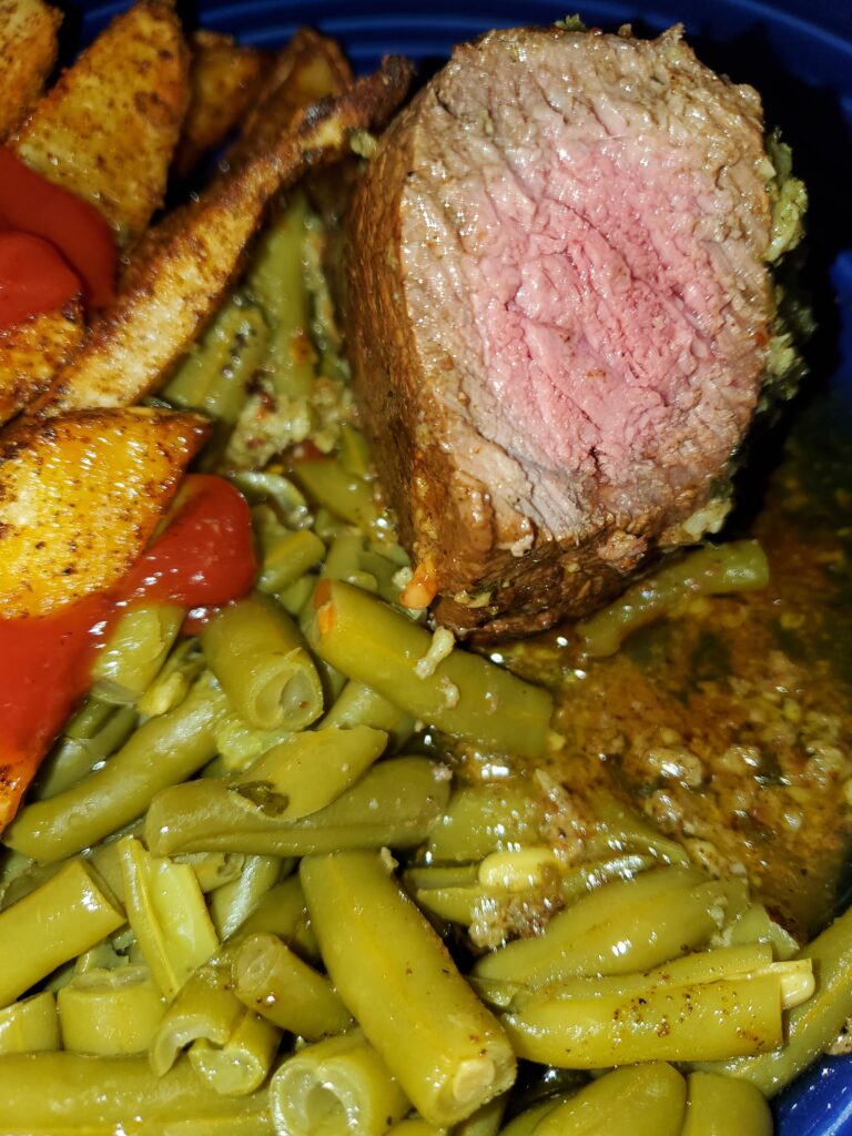 Sirloin Steak w/garlic herb butter sauce